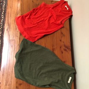 Madewell cotton modal stretchy tank tops